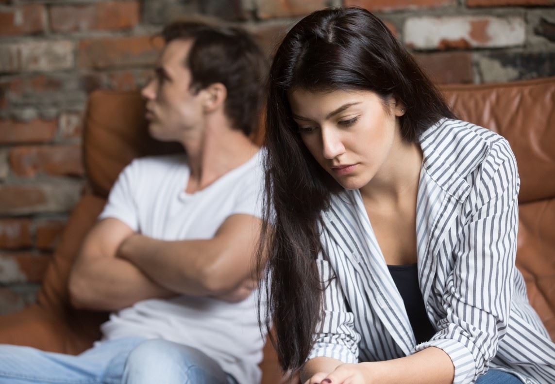 upset couple